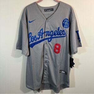 Nike Los Angeles Dodgers Gray Bryant #8 Jersey XL NWT
